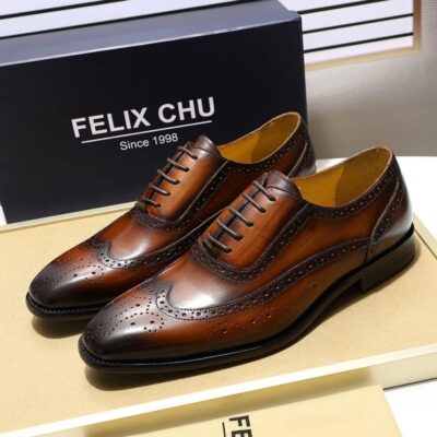 Mens Leather Dress Shoes with Leather Soles Stylish and Sophisticated Footwear