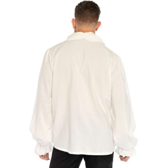 Mens white ruffle dress shirt