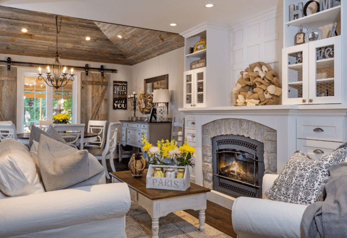 How to decorate a living room farmhouse style