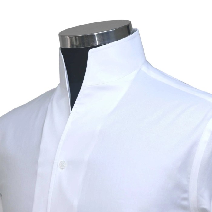 No collar dress shirt mens