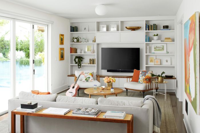 How to decorate a tv room