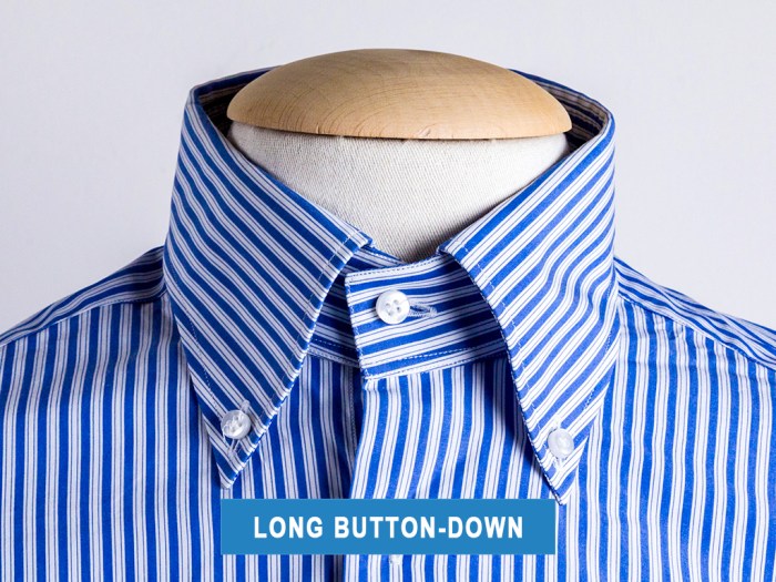 Men's dress shirts with button down collars