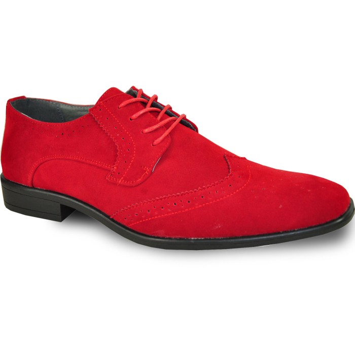 Red dress shoes men